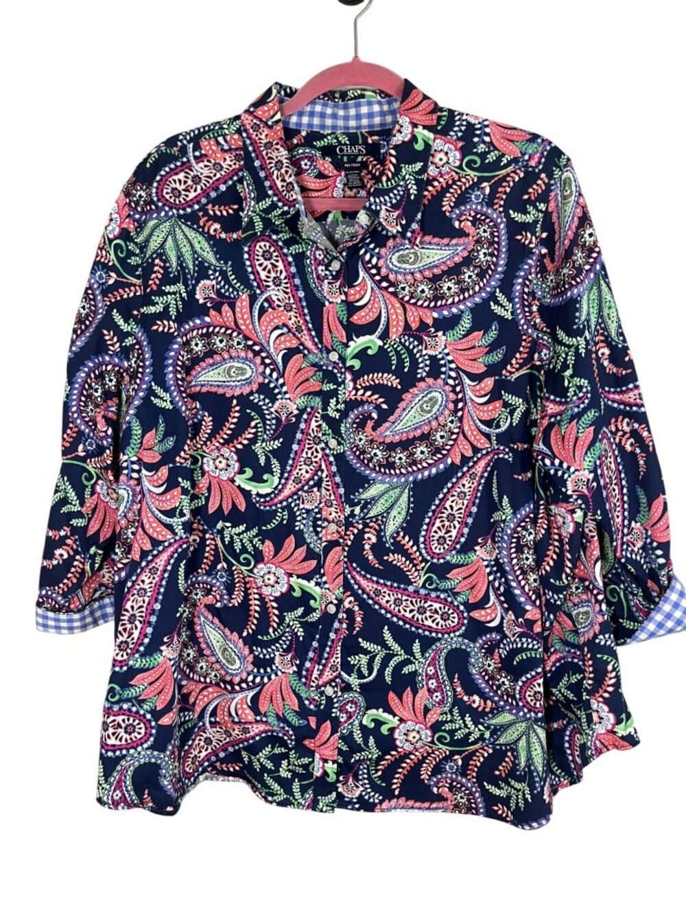 Colorful Floral Shirt 3X Paisley Resort Preppy Cottage Classic Chicâ Boho Indie